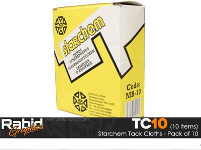 Starchem Tack Cloths - Pack of 10