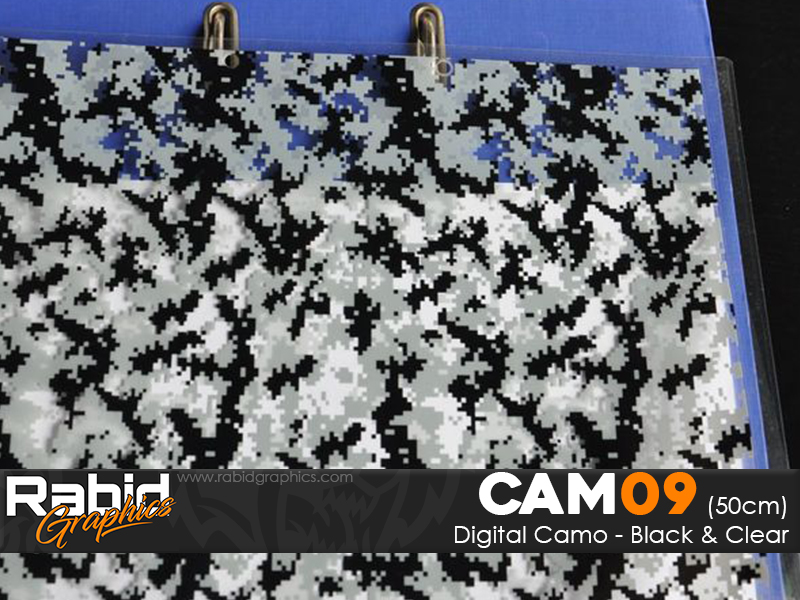 MCA014 - Black & Gray Digital Camo (50cm)