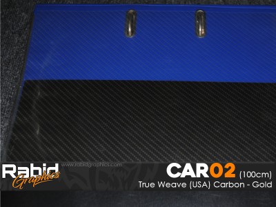 True Weave (USA) Carbon - Gold (100cm)