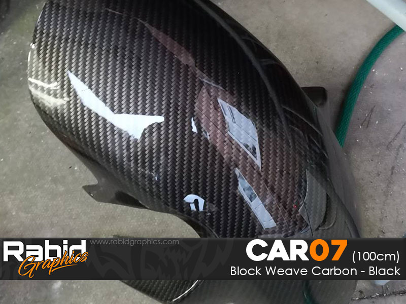 Block Weave Carbon - Black (100cm)