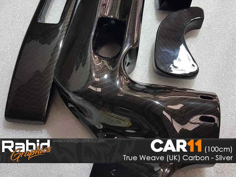 True Weave (UK) Carbon - Silver (100cm)