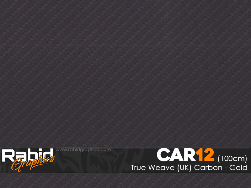 True Weave (UK) Carbon - Gold (100cm)