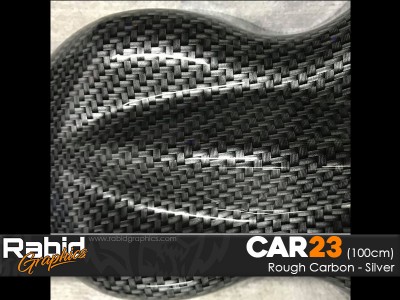 Rough Carbon - Silver (100cm)