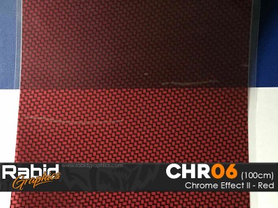 Chrome Effect II - Red (100cm)