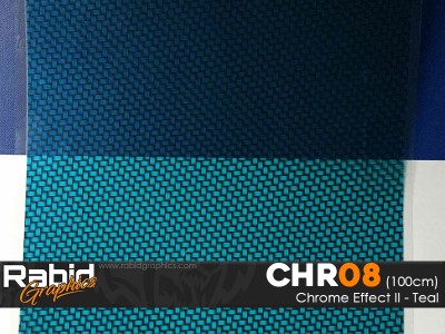 Chrome Effect II - Teal (100cm)