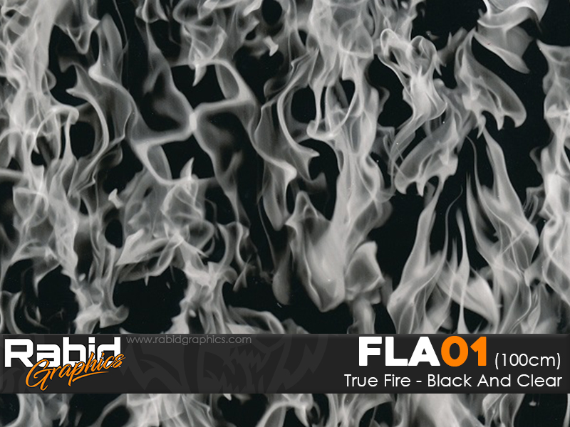 True Fire - Black & Clear (100cm)