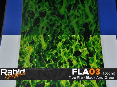 True Fire - Black & Green (100cm)