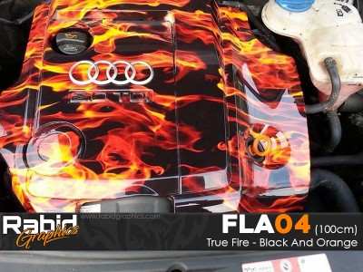 True Fire - Black & Orange (100cm)