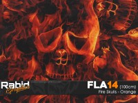 Fire Skulls - Orange (100cm)