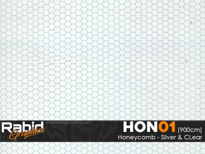 Honeycomb - Silver & Clear (90cm)