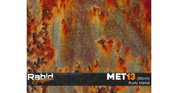 Rusty Metal Hydrographics Film (50cm) - Rabid Graphics Ltd