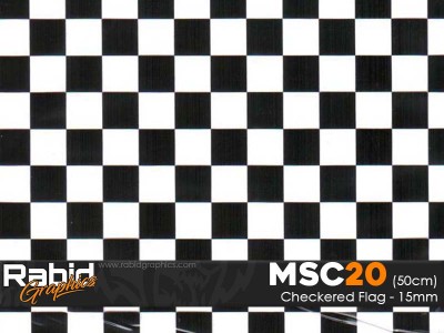Checkered Flag - 15mm (50cm)