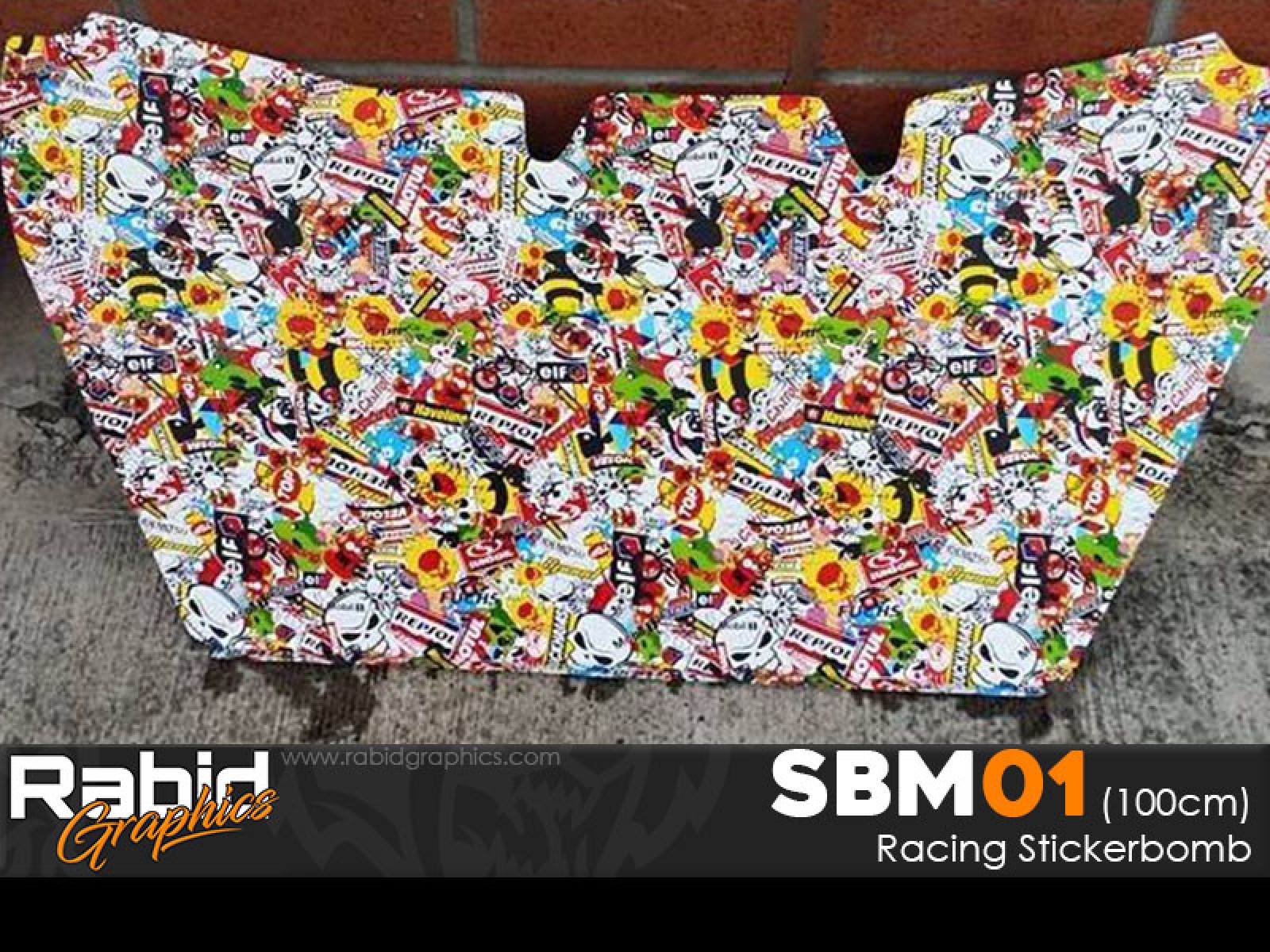 Racing Stickerbomb Hydrographics Film - Rabid Graphics Ltd