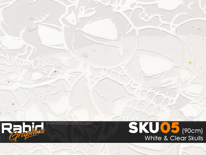 White & Clear Skulls (90cm)
