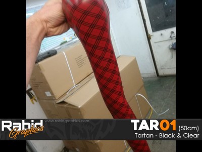 Tartan - Black and Clear (50cm)