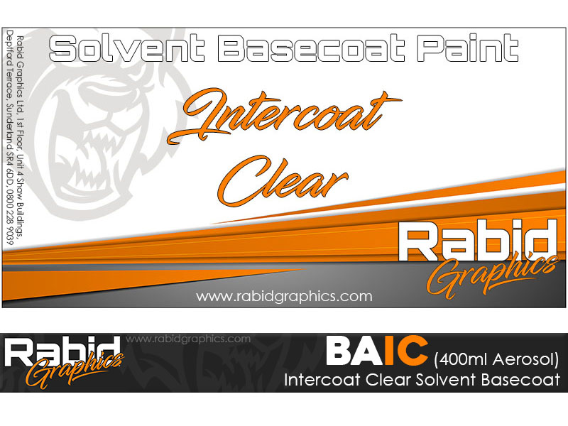 Intercoat Clear Solvent Basecoat Aerosol (400ml)