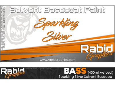 Sparkling Silver Solvent Basecoat Aerosol (400ml)
