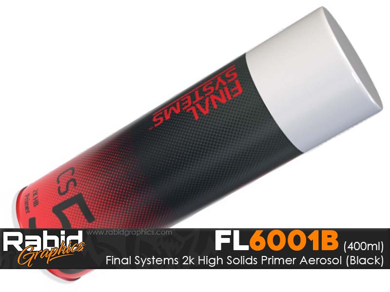 FInal Systems CS50 Aerosol 2K High Build Primer (Black) 400ml