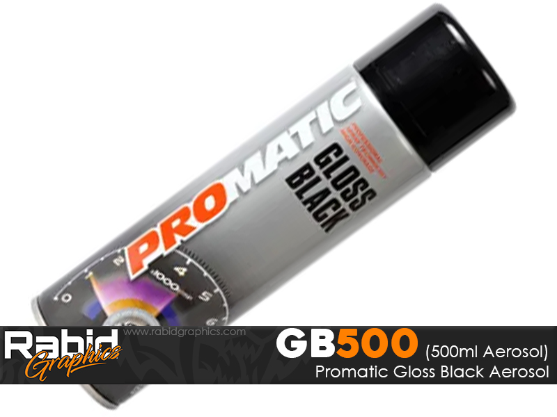 ProMATIC Aerosol Gloss Black (500ml)