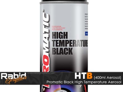 Promatic High Temperature Aerosol - Black (400ml)