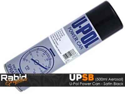 U-Pol Power Can - Satin Black (500ml)
